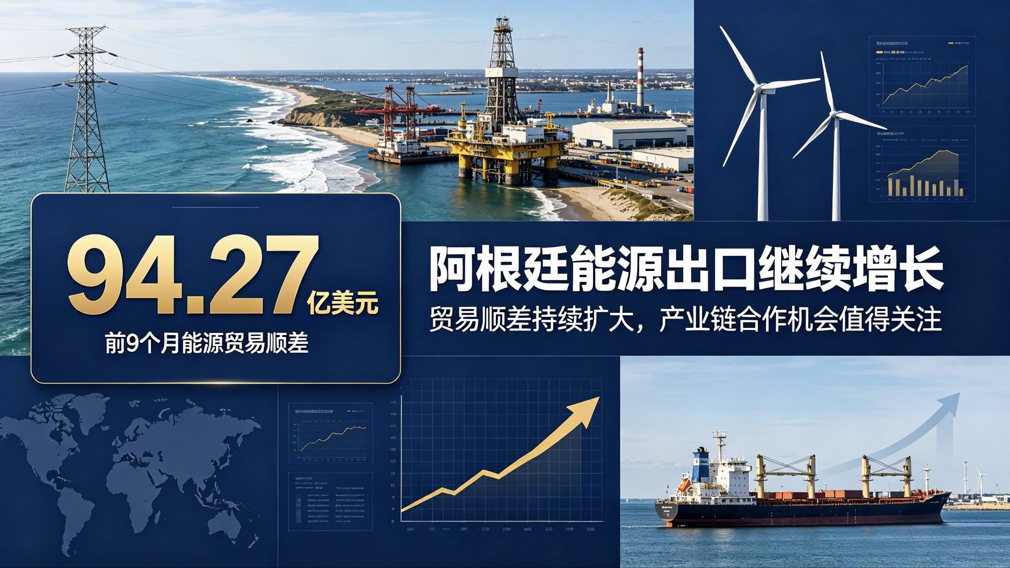 阿根廷前9个月能源贸易顺差达94.27亿美元,能源出口继续增长-阿根廷商讯